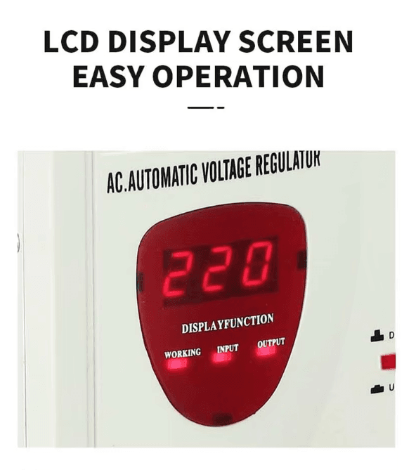 Portable voltage stabilizer SVC DER 2000VA 110V digital automatic Voltage Regulator