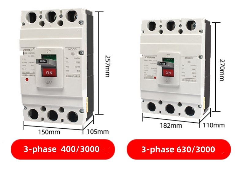 Air switch molded case circuit breaker overload protection switch ZBM1-63L 3P 40A
