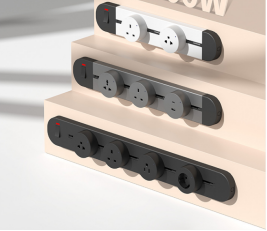 First generation track socket (right incoming line) 25A  Right incoming line with 25A switch and 70CM switch for exposed and concealed installation